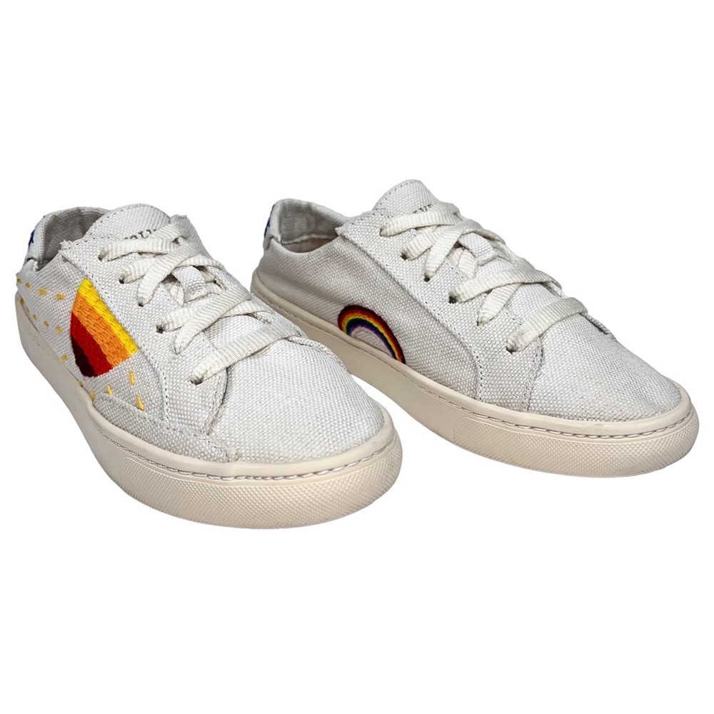 Soludos x Lockhart Embroidery | Women’s 7 | Embroidered Sun & Rainbow Sneaker